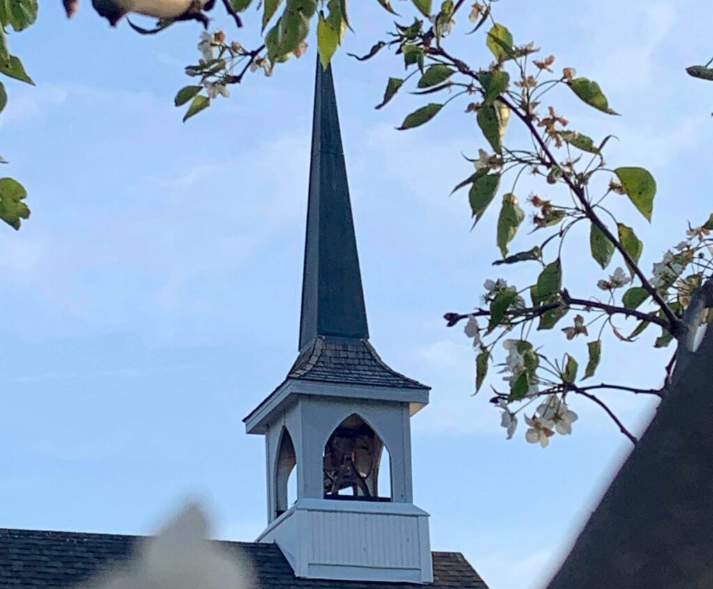 Steeple with the original school bell.